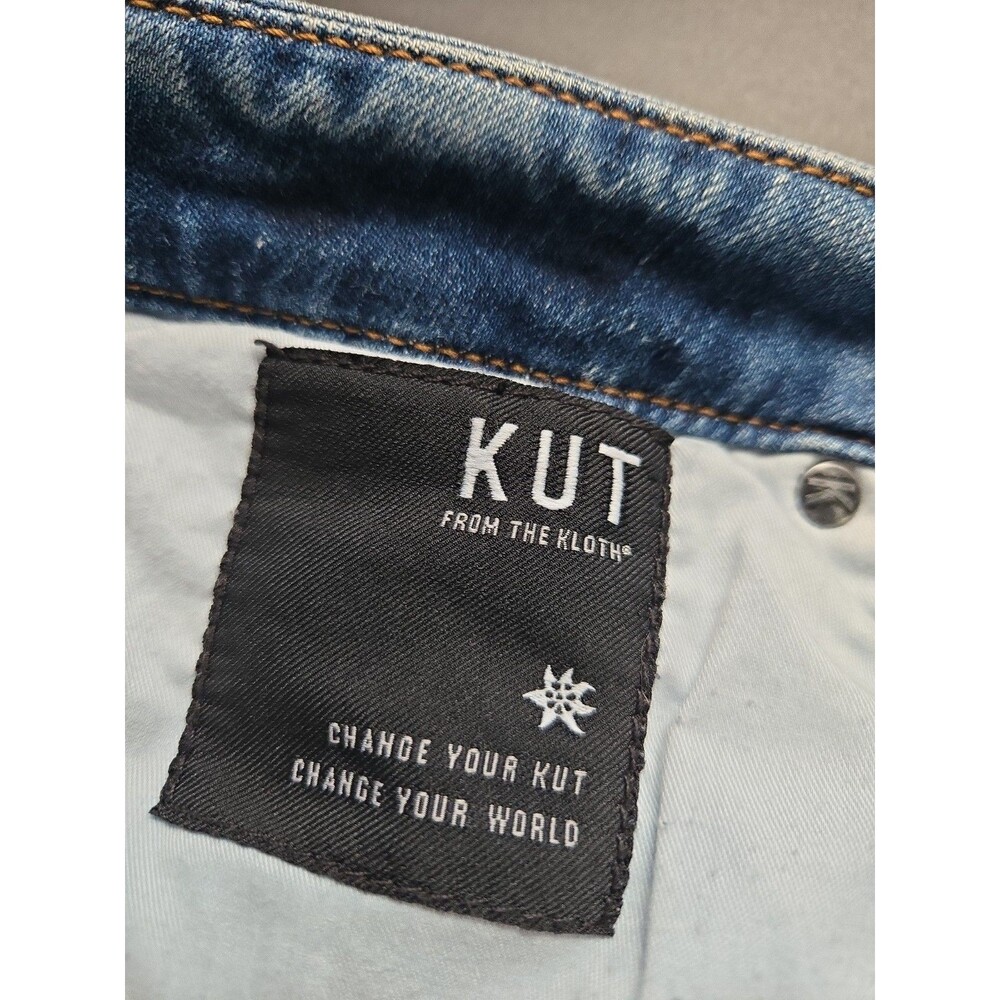 KUT from the Kloth Fab Ab Meg High-Rise Wide-Leg Toughness Wash Jeans Size 10 - Picture 15 of 16
